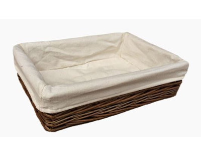 Glenda Wicker Lined Storage Tray