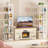 Fortis 54"H x 15.8"W x 15.8"D Rotating Bookcase, Coner bookshelf-928117188-933582473