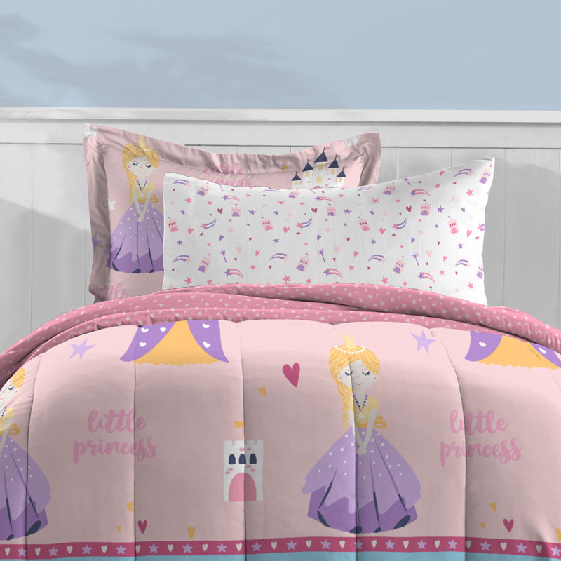 Latasha Rainbow Little Princess Bed in a Bag Pink, Full