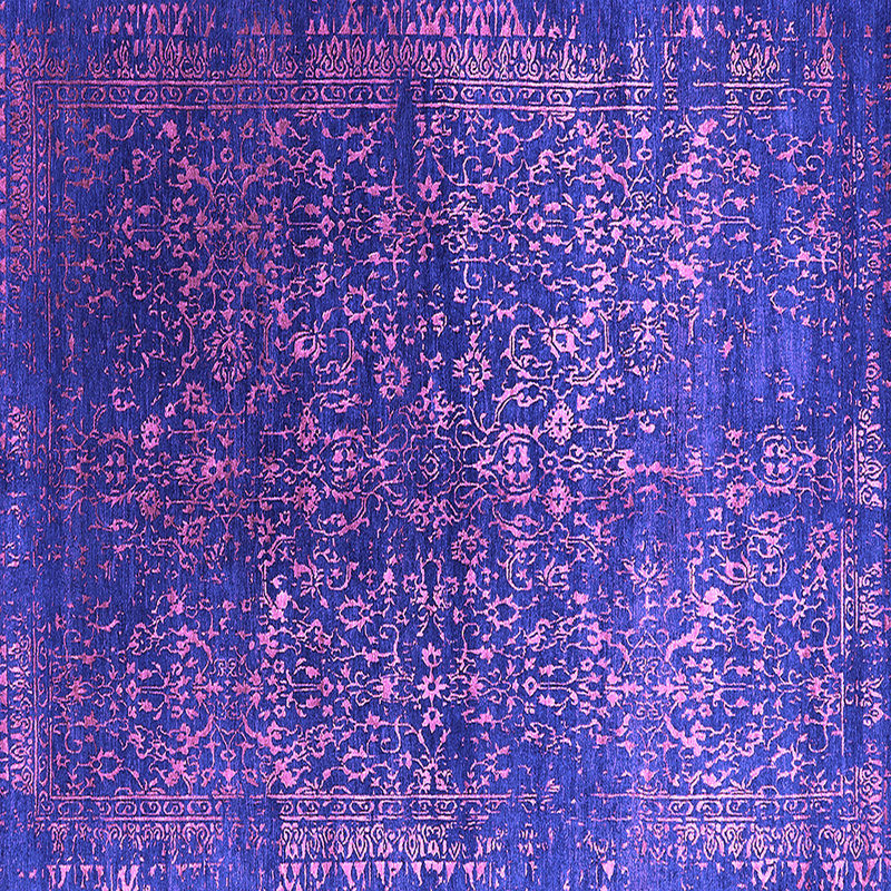 Tapis mauve Mid-Century 2587, Carré 4 pi
