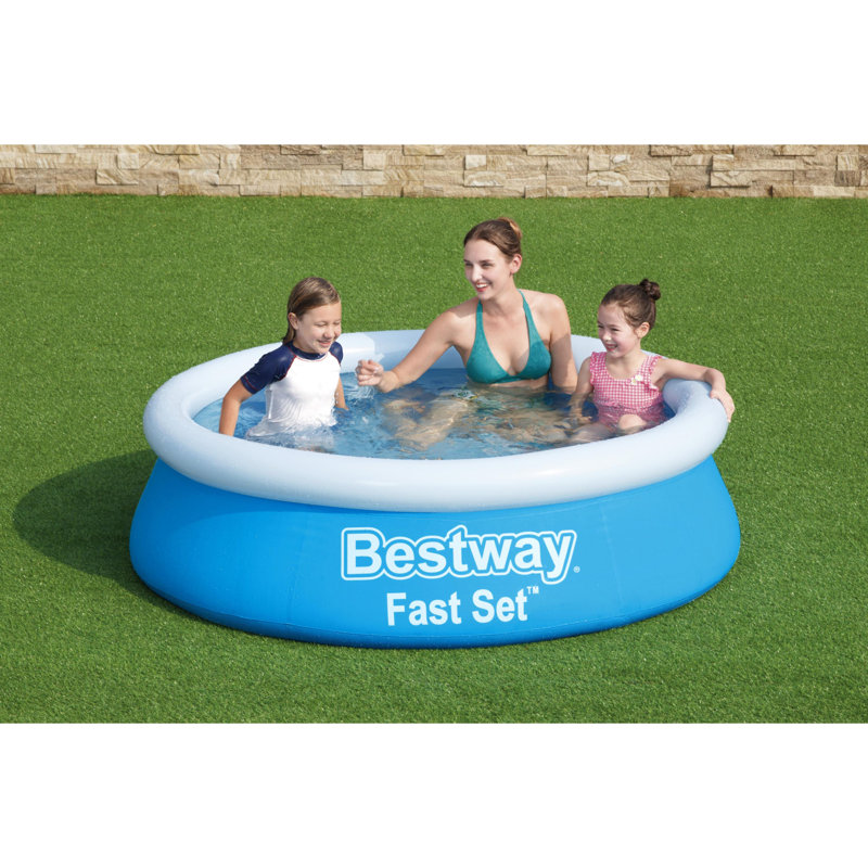 Piscine gonflable, Bleu, L 6 pi x H 20,8 po