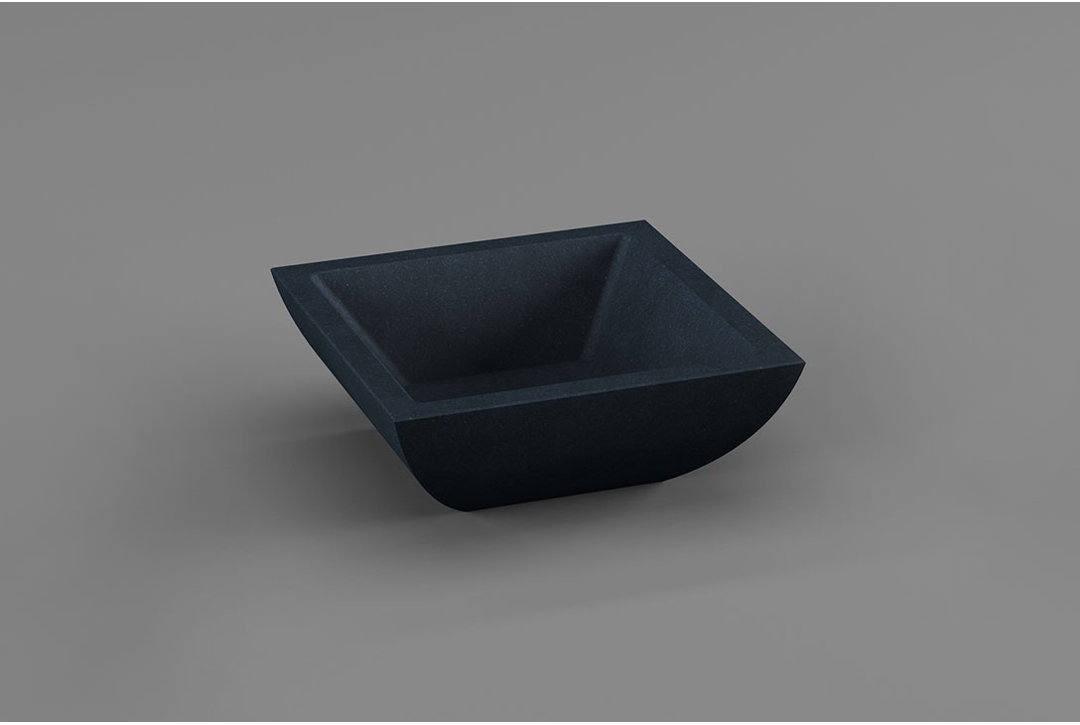 Forzalaqua Granite Handmade Square Bathroom Sink