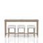 Console 4 pièces avec tabourets Absalom, sable
