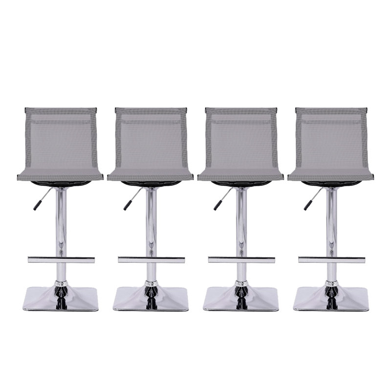 Tabouret pivotant à hauteur réglable Carlos, Gris
