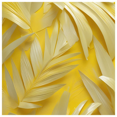 Couvertures de feuilles de palmier jaunes