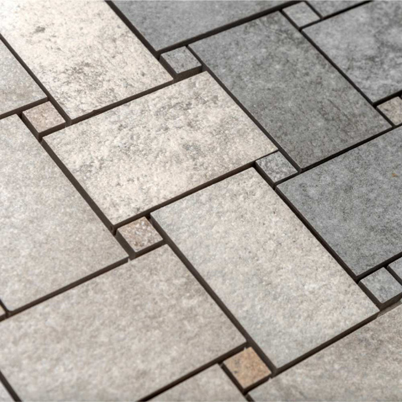 The Wilds 2" x 4" Porcelain Basketweave Wall & Floor Tile, Brown
