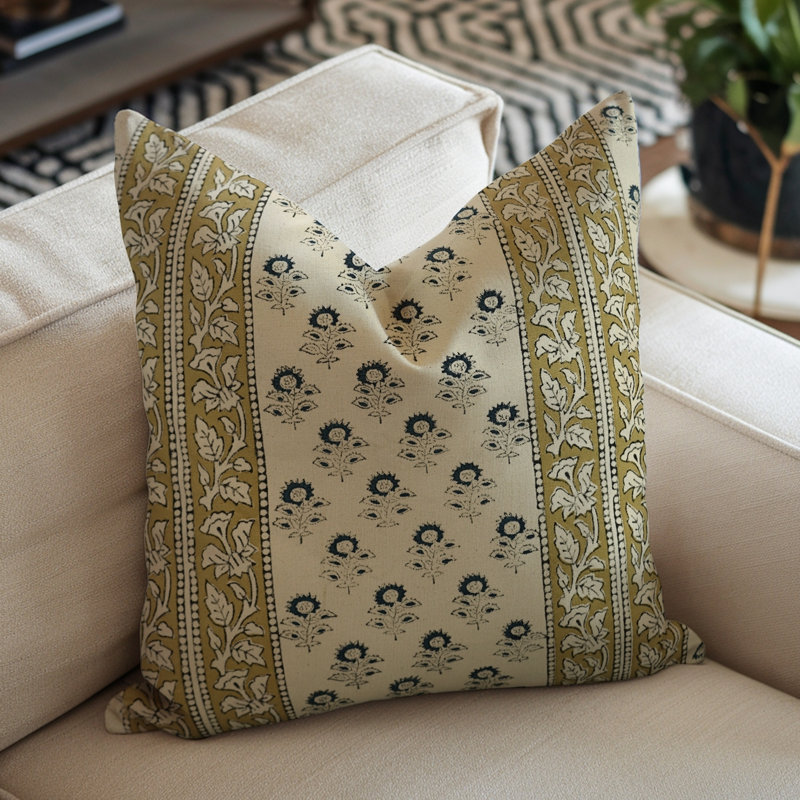 Housse de coussin en tissu épais Fab Fabine, H 16 po x l 16 po, Carrée