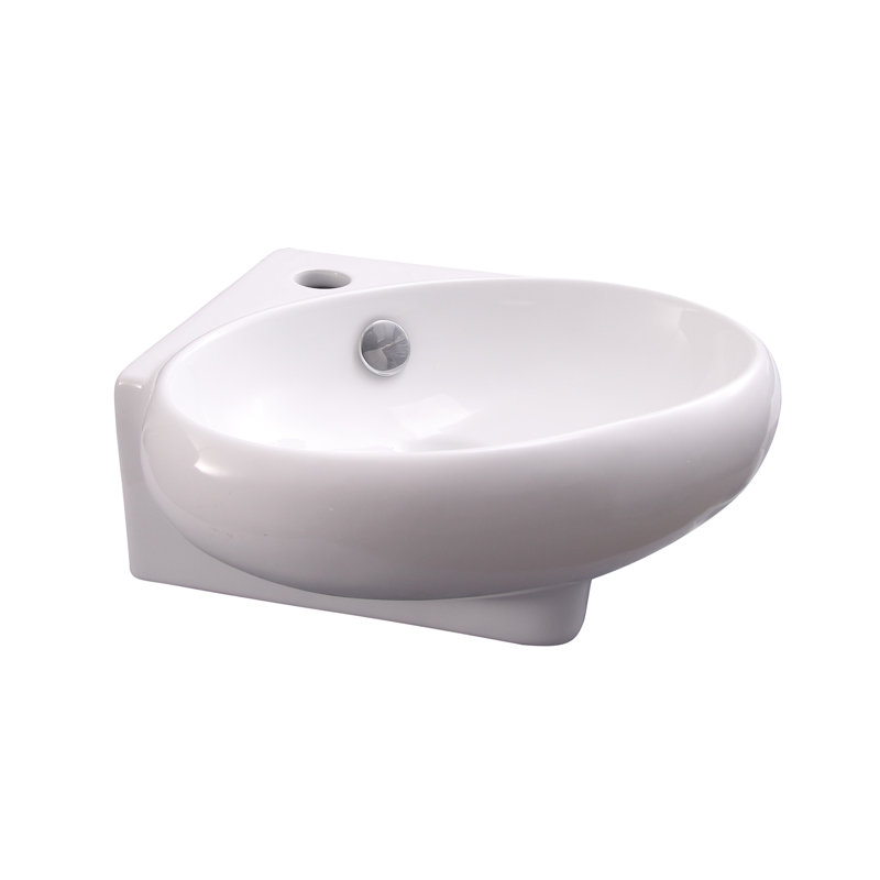 Barclay Fowler 14.25 " Vitreous China Specialty Bathroom Sink and Overflow Hole