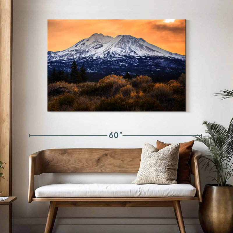 Mont Shasta bleu d'Alvord, H 32 po x l 48 po