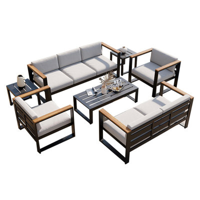 Canapé d'extérieur en aluminium pour terrasse