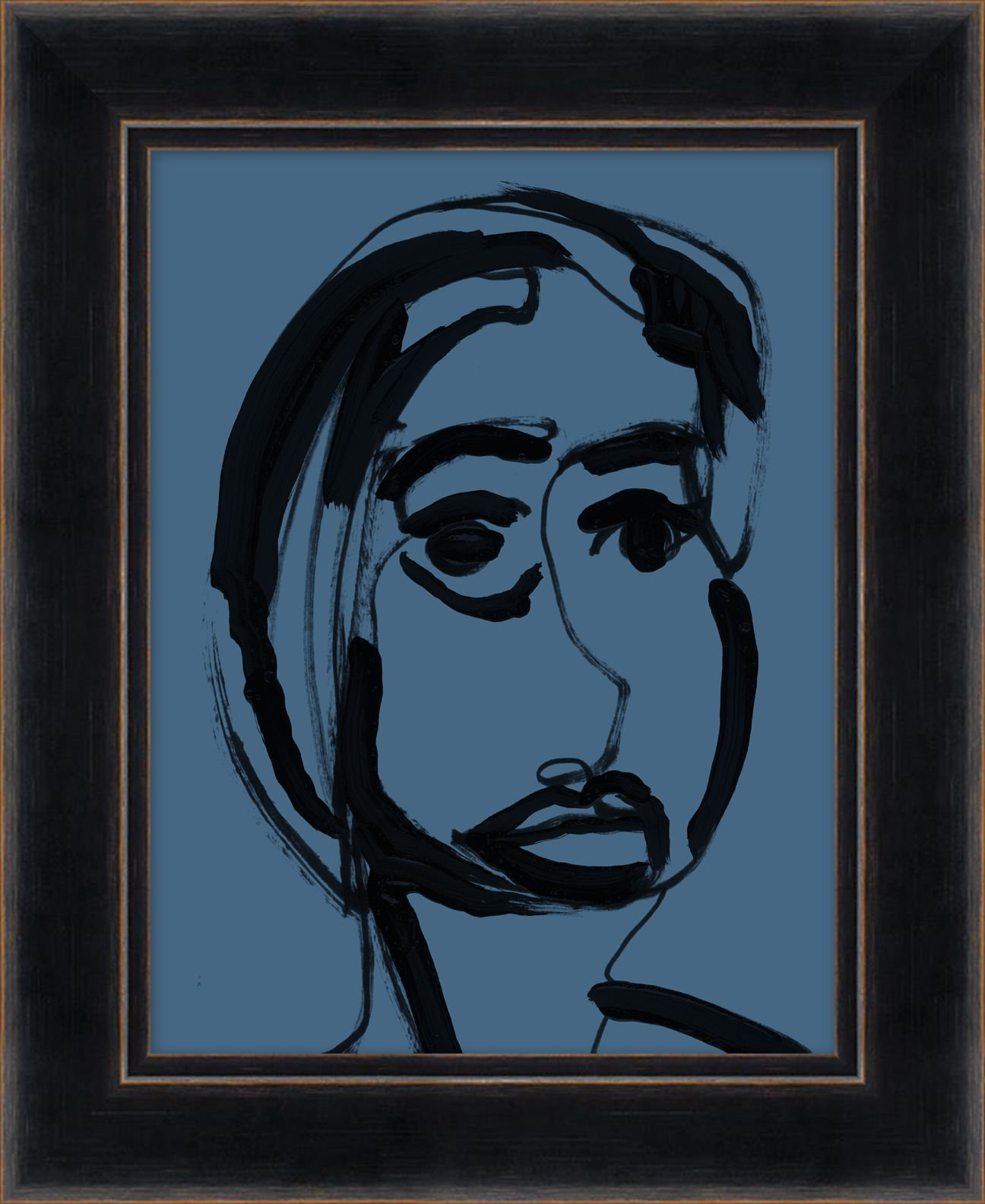 Wendover Art Group Blue Portrait 6 | Wayfair