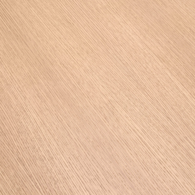Dining Table Astro Natural Oak Veneer Bronze Finish - Stand, Oak Wood