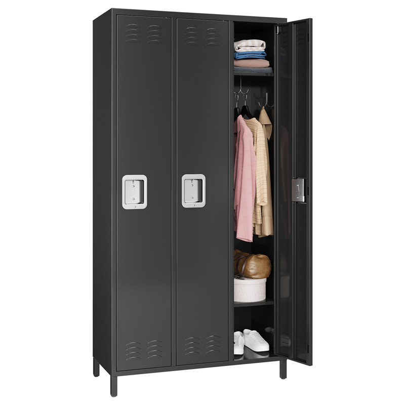 Armoire à casiers de rangement 72 po en métal pour les employés
