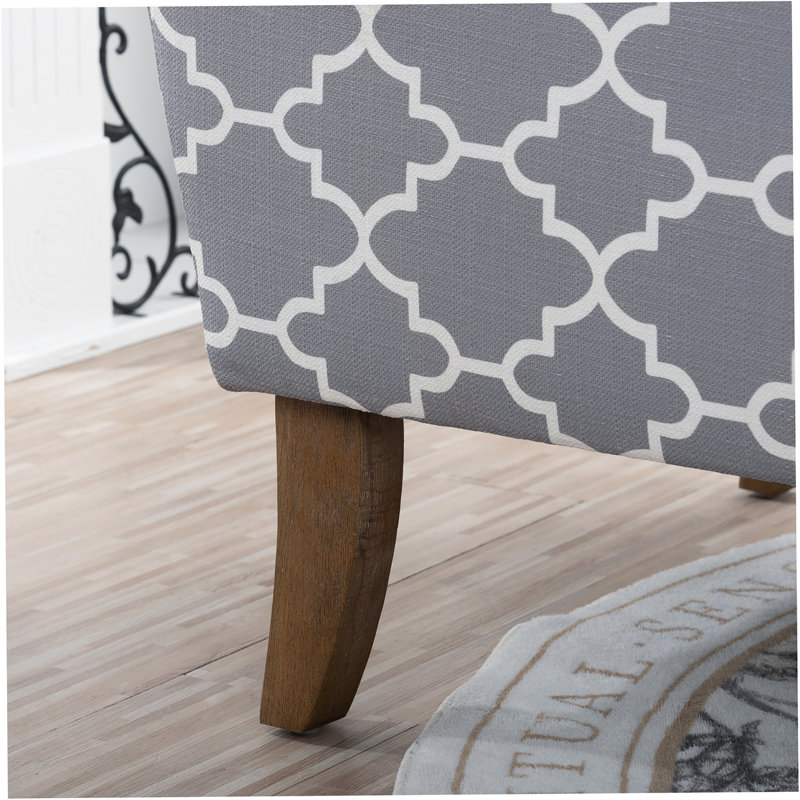 Fauteuil de 28,94 po de large Lippitt, Tissu haute performance Revolution gris mélangé