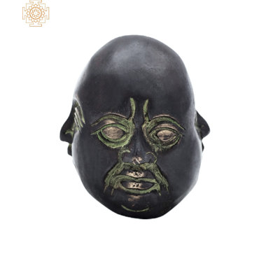 Figurine tête de bouddha riant