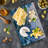 Ambesonne Digital Tempered Glass Cutting Board Future Effect Navy Lavender