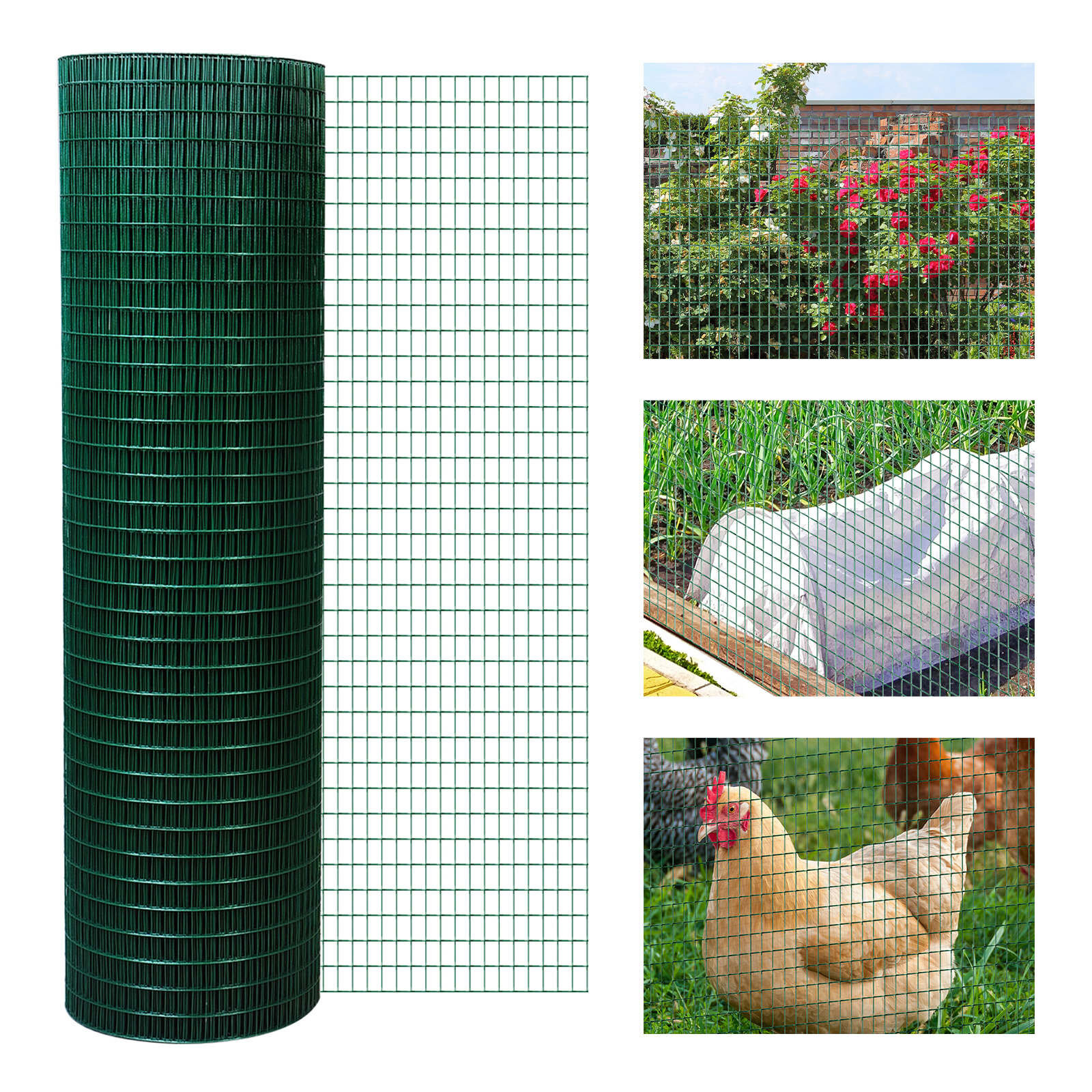 Chicken Screen Green Net Pvc net can be used for gardening and poultry made  in high quality plastic materials 3ft and 4ft