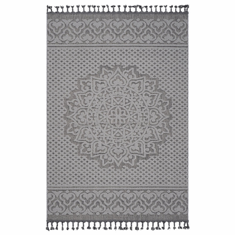 Machine-Woven Rug, Indoor Outdoor Area Rug, Rectangle 6'7" x 7'9"