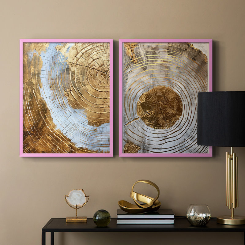 ABSTRACT Series Cxxvii - reproduction encadrée de qualité supérieure - prête à être accrochée - aucun clou requis - aucun clou requis