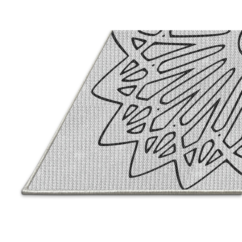 Tapis noir Alfrodull, Rectangle 5 pi x 7 pi