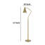 Lampe de travail sur pied 63 po Sty, abat-jour pivotant, poteau incliné en métal mince-103247157-103150808