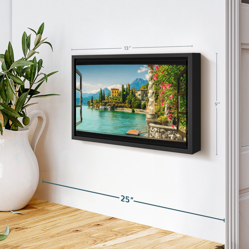 Nature «Window To Villa Monastero», H 9 po x l 13 po
