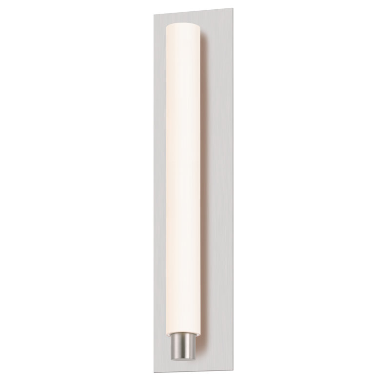 Tubo Slim 1 - Light LED Flush Mounted Sconce, Polished Chrome, Spine
