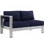 Ensemble de canapé modulaire d'extérieur en aluminium 6 pièces Shore-23592896
