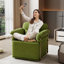 Fauteuil demi-tonneau rembourré et pivotant-41376913