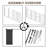 Black Sliding Barn Door Design - 4 Lite DIY Wood Panel Black Barn Door Prefinished with Installation Hardware Kit-98231321