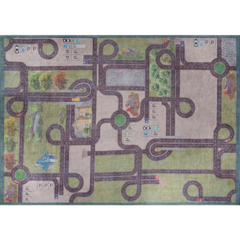 Premium 100% Polyester Area Rug, 6.9 x 10.2 ft | 1850 g/m², 0.2 in Pile Height | Recycled Poly Cotton Underside | Machine Washable at 30°C | Soft, Durable, Eco-Friendly Design for Modern Living Spaces
