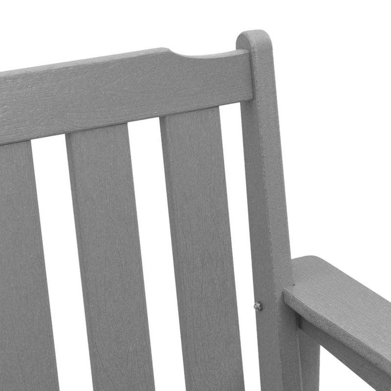 Garden Bench HDPE, Light Grey