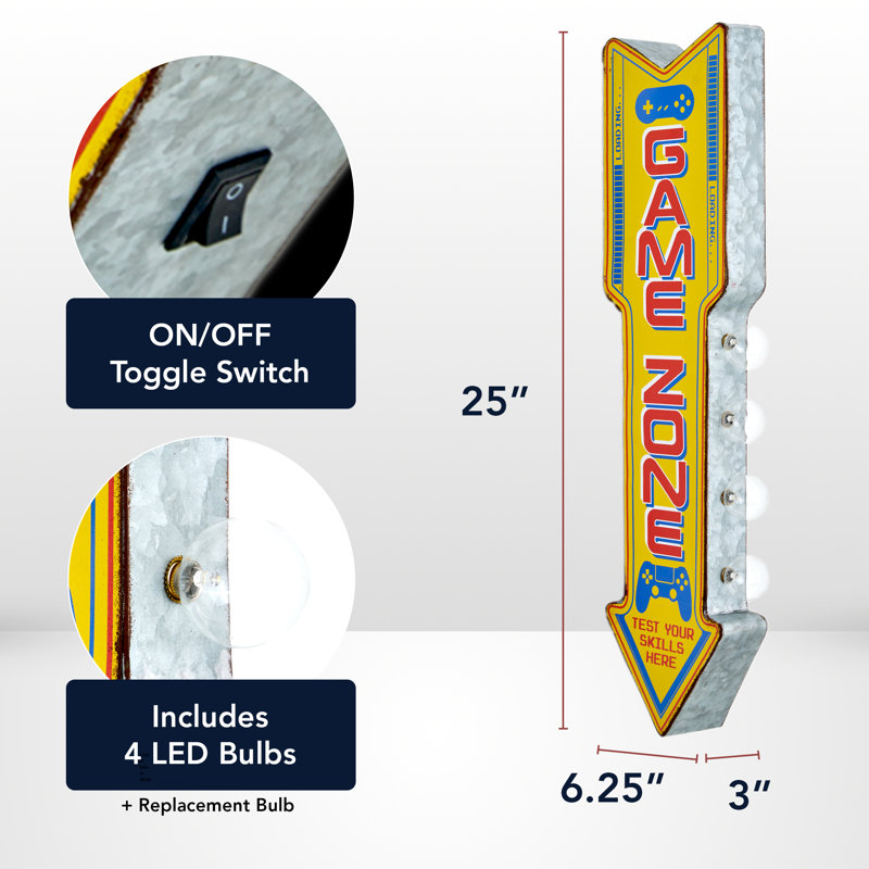 Enseigne lumineuse 25 po Hazelip