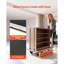 Chariot de manutention pliable, capacité de charge de 300 kg, dimensions : 90 x 87 x 61 cm, plateau pliable avec roues pivotantes, poignée de poussée compacte