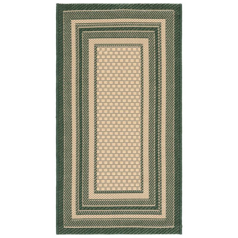 Courtyard Performance Geometric Indoor/Outdoor Area Rug, 2'-0" X 3'-7" Rectangle
