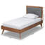Lit plateforme en tissu d'ameublement gris foncé Jordison-371217510