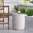 Charming Lightweight Concrete End Table With Fluted Design For Outdoor Spaces