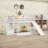 Twin Wood Loft Bed With Slide, Storage Stair & Laddder, Convertible Design-2124725487