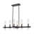 6-Light Kitchen Island Linear Chandelier