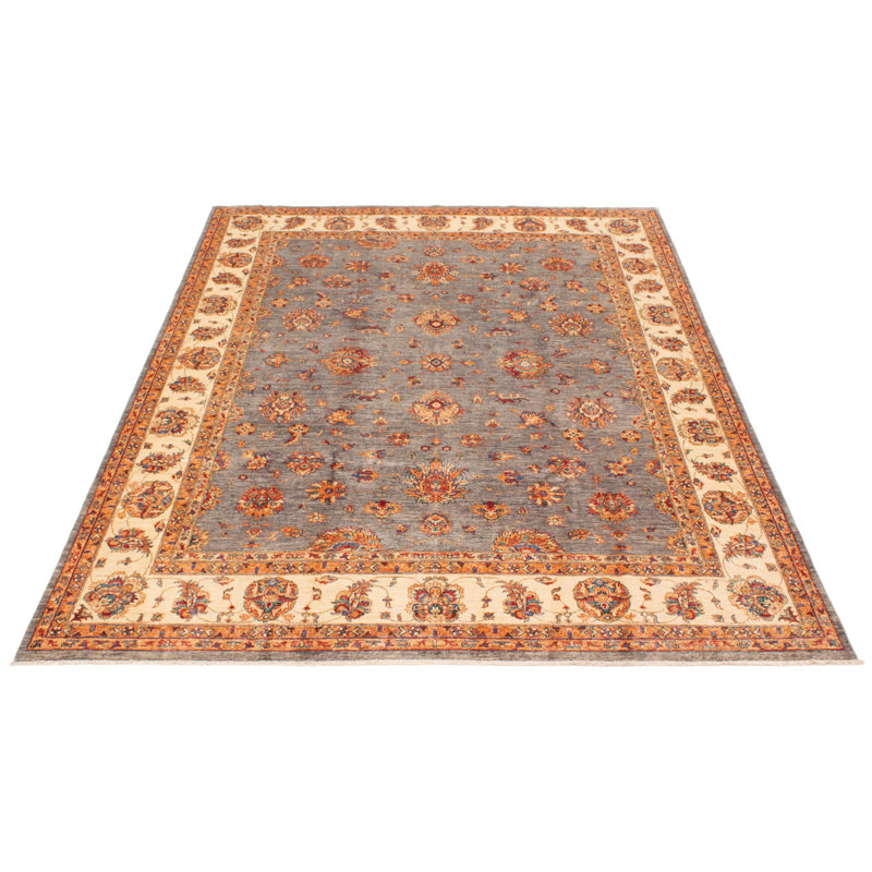 Tapis unique gris 8 pi 2 po x 9 pi 9 po Zakori