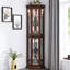 Armoire lumineuse gracieuse en verre trempé, tablettes réglables, décorations de présentation-789725901