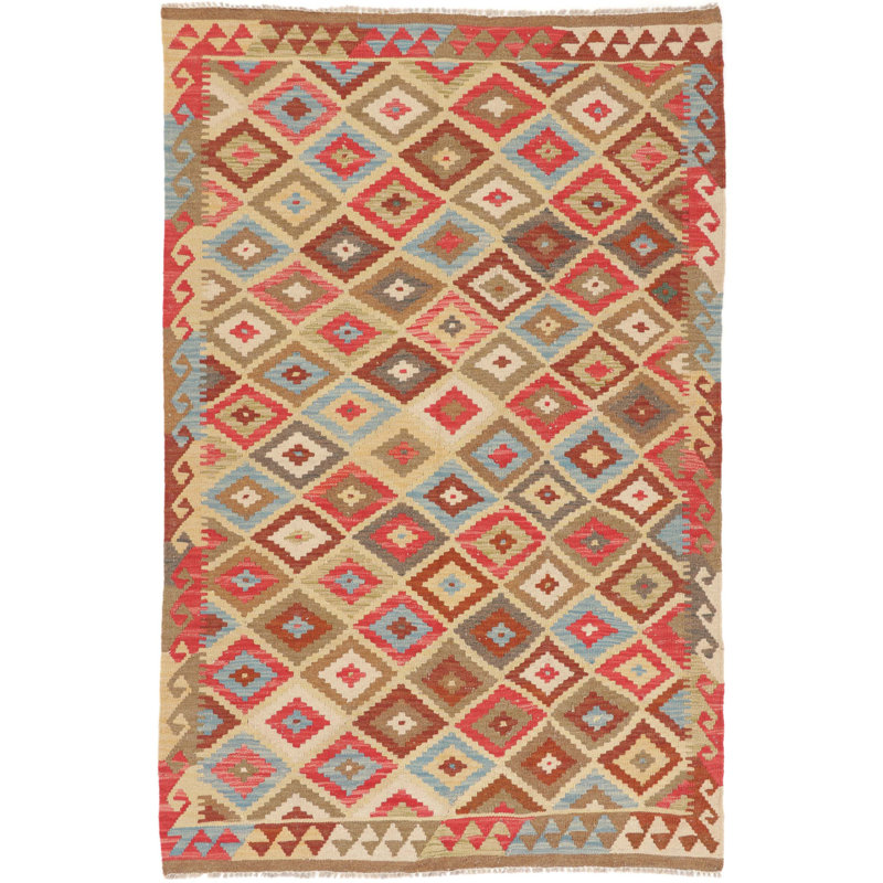 Geometric Hand Woven 127cm X 193cm Area Rug