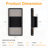 11.8'' H Black Integrated LED Outdoor Wall Sconce with Up/Down Slatted Light, IP54