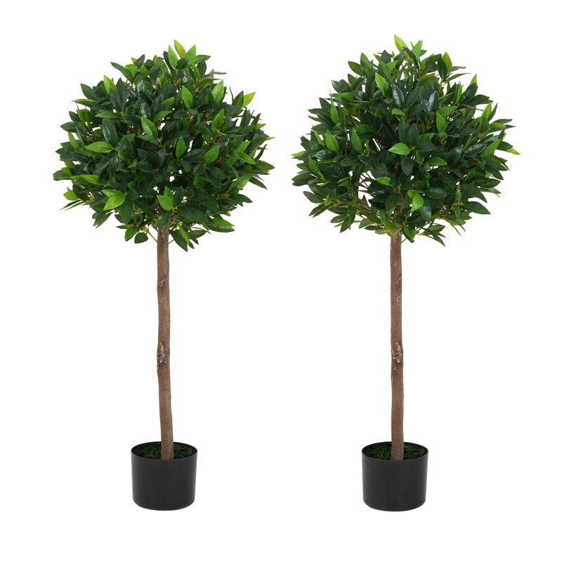 Boule de topiaire artificielle 49 po avec pot 49 po, ensemble de 2