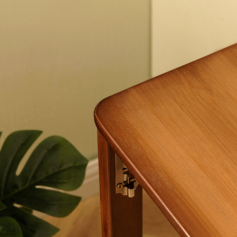 Bureau pliant en bambou, bureau d'ordinateur peu encombrant pour les petits espaces, table d'étude pliable pour chambre à coucher, bureau personnel, dortoir, appartement