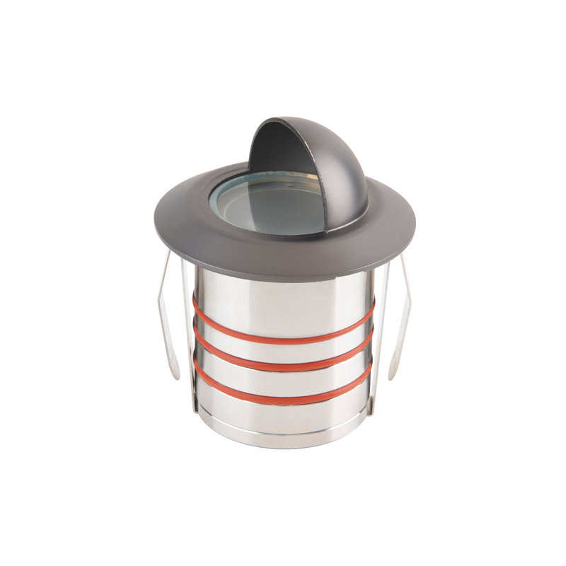 Puits de lumière en métal à basse tension intégré, 3000 K, Acier inoxydable enduit de bronze