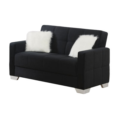 Effrosini 65'' Upholstered Convertible Sofa