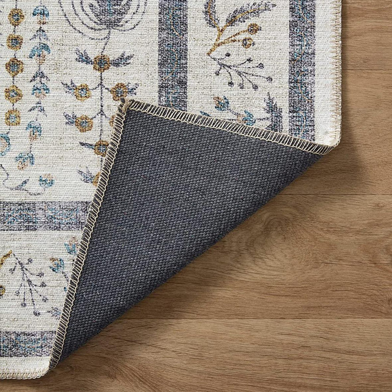 Rifle Paper Co. x Loloi Maison Wisteria Cream Rug, Rectangle 3'9" x 5'6"