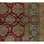 Tapis rouge et beige noué à la main de haute qualité