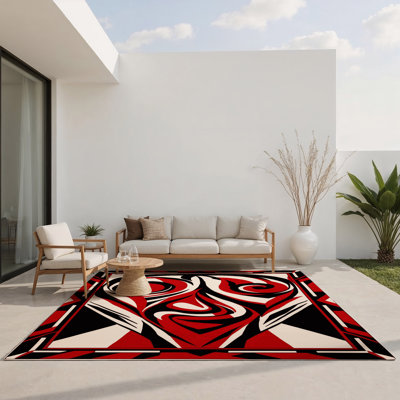 Tapis intérieur et extérieur Fractured Light